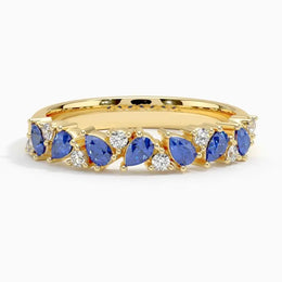 Premium gemstone ring with lab grown diamond accents designed for a luxurious and refined jewelry finish