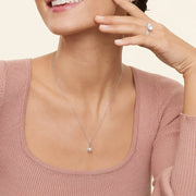 Lab created gemstone necklace with radiant stones in a fine gold chain elegant look