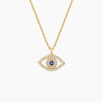 Stunning 0.58 Ct Lab Created Blue Lab Created Gemstone Pendant with White Accent Stones