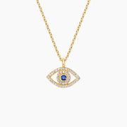 Stunning 0.58 Ct Lab Created Blue Lab Created Gemstone Pendant with White Accent Stones