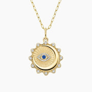 Dainty lab created gemstone necklace with colorful stones and elegant minimalist style