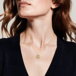 Dainty lab created gemstone necklace with colorful stones and elegant minimalist style
