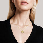 Dainty lab created gemstone necklace with colorful stones and elegant minimalist style
