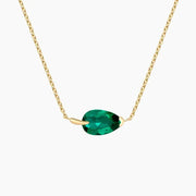 Unique lab created gemstone necklace with artistic design and brilliant stone sparkle