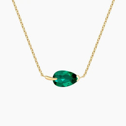 Unique lab created gemstone necklace with artistic design and brilliant stone sparkle