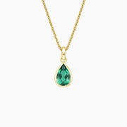 Beautiful lab created gemstone necklace with colorful sparkle and luxury jewelry design