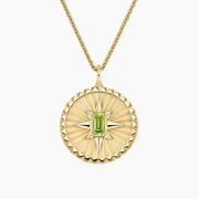Lab created gemstone necklace with dazzling shine and elegant handcrafted design
