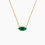 Lab created gemstone necklace with eye catching brilliance and sophisticated design