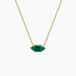 Lab created gemstone necklace with eye catching brilliance and sophisticated design