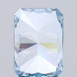 0.50 Carat Pink Radiant Cut Blue Lab Grown Diamond For Proposal Ring