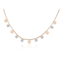 1.05 Ct Gold and turquoise necklace with blue gemstone and gold chain.