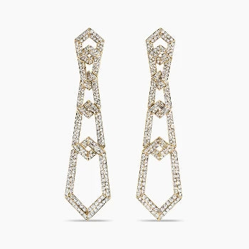 Linked Sterling Silver Drop Earrings