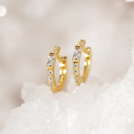 Round Shape Stunning Huggie Earrings