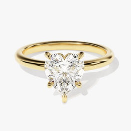 Heart Shape Solitaire Delicated Ring