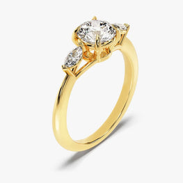 Three Stone Moissanite Ring