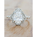 Dainty engagement rings with delicate diamond elegance and refined beauty