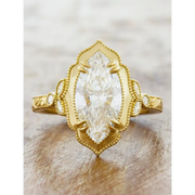Modern lab created gemstone jewelry enhanced with lab grown diamond brilliance and shine.