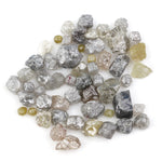 natural mix color diamond, grey rough diamond, yellow raw diamond, natural black diamond
