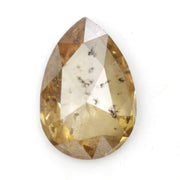 yellow colour pear diamond engagement ring