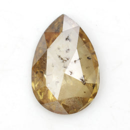 yellow colour pear diamond engagement ring