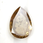 yellow colour pear diamond engagement ring