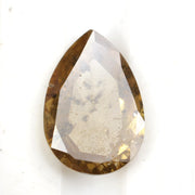yellow colour pear diamond engagement ring