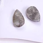 5.04 Ct Grey Colored Diamond Pair Pear Shaped Diamond Pair Salt And Pepper Diamond Use For Jewerly Earring Unique Diamond 