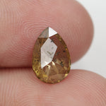 yellow colour pear diamond engagement ring