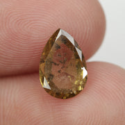 yellow colour pear diamond engagement ring