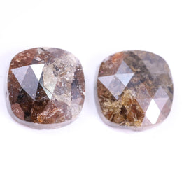 6.05 Ct Cushion Cut Diamond Salt And Pepper Diamond Brown Colored Diamond Use For Jewerly Unique Diamond 