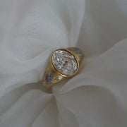 vintage oval lab grown diamond enamel butterfly ring in yellow gold 2 .77ct brilliant cut bezel engagement lab diamonds price jewelry