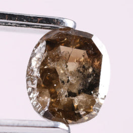 0.57 CT Oval Cut Brown Earth Mined Fancy Natural Diamond