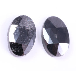 3.68 Ct Black Colored Diamond Oval Cut Diamond Salt And Pepper Diamond Use For Jewerly Unique Diamond 