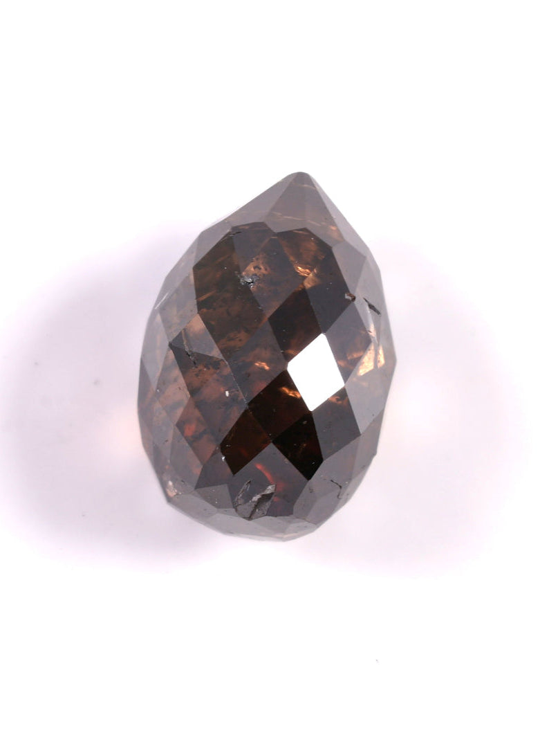 0.799 CT Briolette Shape Brown Earth Mined Fancy Natural Diamond