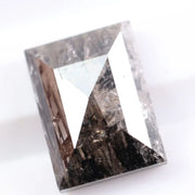 2.50 carat fancy rectangular lab grown CVD diamond loose stone with brilliant sparkle, certified diamond for handmade jewelry and custom engagement ring settings 