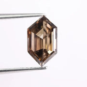 1.81 Ct Brown Hexagon Lab Grown Diamond high-quality loose stone for custom jewelry and luxury ring