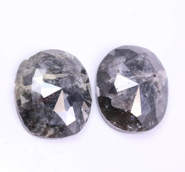 3.59 Ct Black Colored Diamond Oval Cut Diamond Salt And Pepper Diamond Use For Jewerly Unique Diamond 