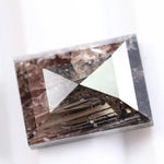2.50 carat fancy rectangular lab grown CVD diamond loose stone with brilliant sparkle, certified diamond for handmade jewelry and custom engagement ring settings 
