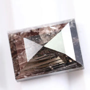 2.50 carat fancy rectangular lab grown CVD diamond loose stone with brilliant sparkle, certified diamond for handmade jewelry and custom engagement ring settings 
