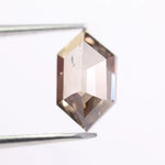 1.81 Ct Brown Hexagon Lab Grown Diamond high-quality loose stone for custom jewelry and luxury ring