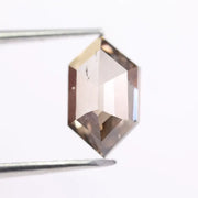 1.81 Ct Brown Hexagon Lab Grown Diamond high-quality loose stone for custom jewelry and luxury ring