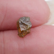 0.70 ct yellow colored raw rough uncut diamond unique loose stone for jewelry