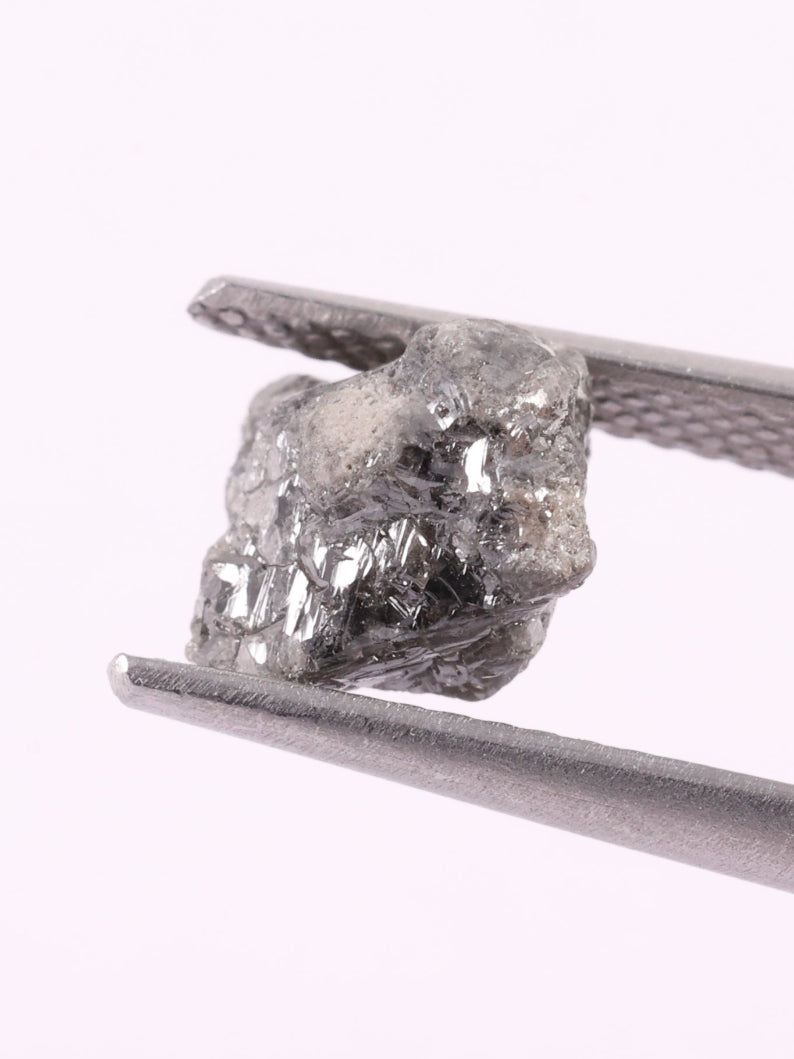 2.50 Ct Rare Natural Earth Mine Grey Rough Diamond