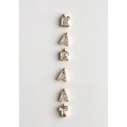 Custom Alphabets Lab Grown Diamond Letter Pendant in Yellow Gold, Personalized Jewelry for Women