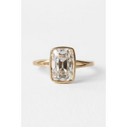 2 ct cushion cut solitaire diamond ring yellow gold vintage engagement jewelry vintage engagement rings 2 Carat Diamond Ring 