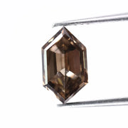 1.81 Ct Brown Hexagon Lab Grown Diamond High Quality Loose Stone for Custom Jewelry