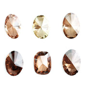 Fancy champagne brown lab grown diamond mixed oval and cushion cut loose lab created diamonds for engagement ring and fine jewelry design