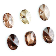Fancy champagne brown lab grown diamond mixed oval and cushion cut loose lab created diamonds for engagement ring and fine jewelry design