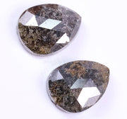 4.72 Ct Brown Colored Diamond Pear Shaped Diamond Salt And Pepper Diamond Use For Jewerly Unique Diamond 