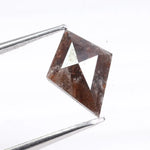 1.42 Ct kite cut fancy brown natural diamond loose stone with unique geometric shape and warm earthy tone, ideal for custom engagement ring or bespoke jewelry setting